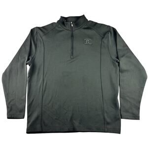 NIKE Men's Size L Golf Sport 1/4 Zip Cover-Up LS Pullover Anthracite 400099-060